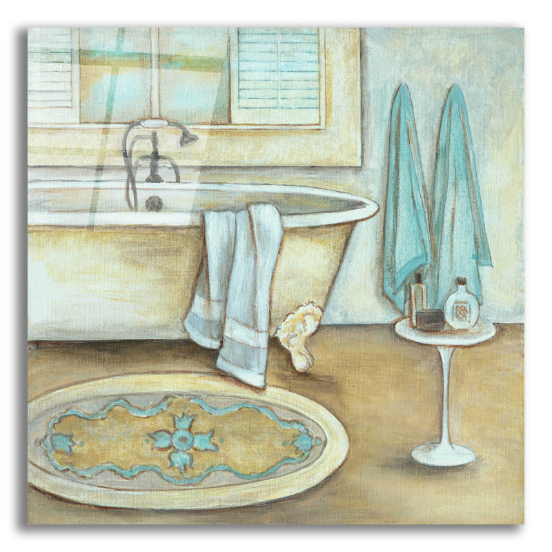 «Soft Bath II» par Inconnu JD, H 12 po x l 12 po x P 0,13 po