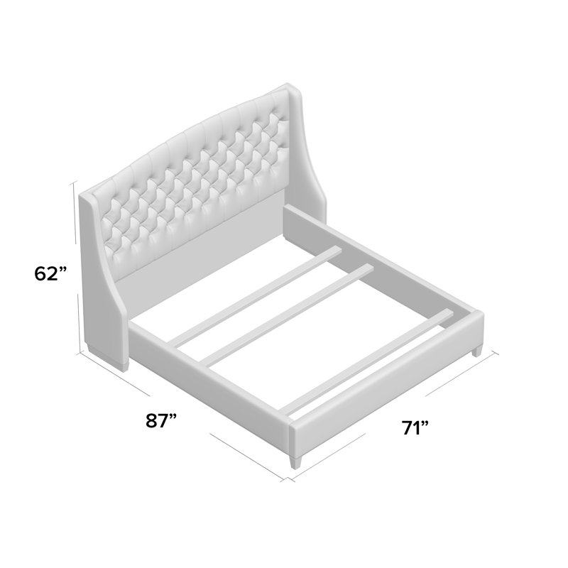 Harwick Upholstered Standard Bed, King, Beige