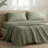 Ensemble de draps en microfibre avec taies d'oreiller