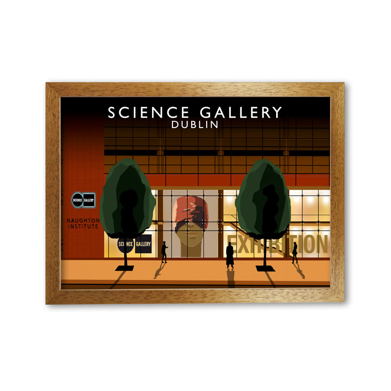 Science Gallery Dublin 1 Piece Single Picture Frame Wall Art, 30cm H x 42cm W, Brown