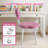 Teen Desk Chair 1PCS Girls Vanity Chair Kids Desk Chair Teddy Fleece Student Task Study Bedroom Office Reading Seat for Girls Purple