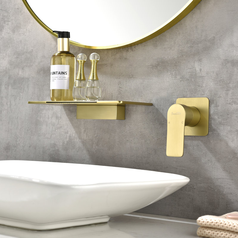 Single-handle Bathroom Faucet, Brushed Gold