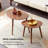 Solid Oak Wood Table, Pebble Shaped Top, Multi-Use Desk & Coffee Table