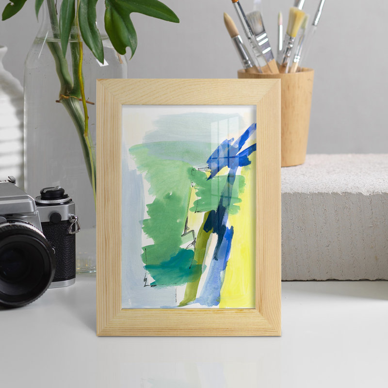 Wicklow III - Imprimé, H 9 po x l 7 po x P 1 po, Papier avec cadre naturel