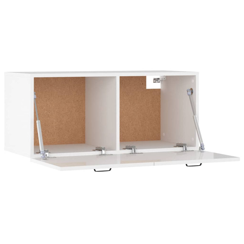 Kaimere TV Stand for TVs up to 43", 35cm H x 100cm W x 36.5cm D, High Gloss White