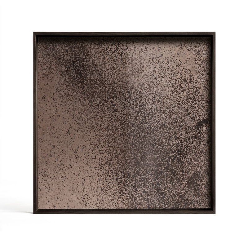 Classics Mirror Decorative Tray, 1.6" H x 20.1" W x 20.1" D