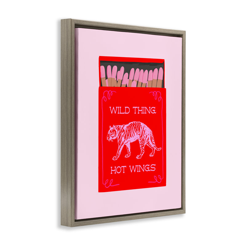 Cadre flottant Wild Thing Matchbox, design par Cherrywood Lane, Cadre flottant orme Montalcino, H 21 po x l 17 po