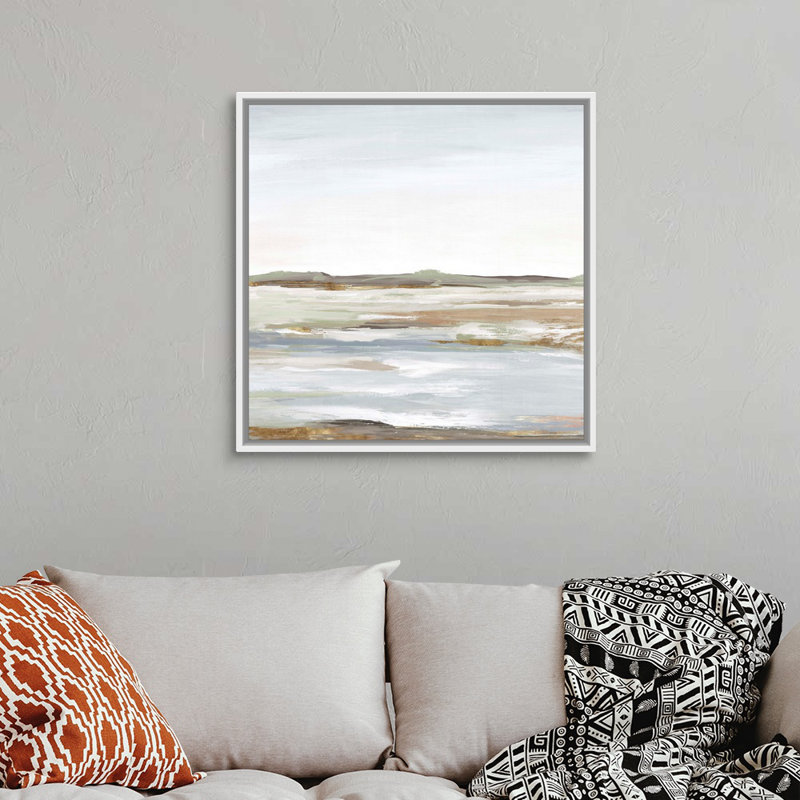 «Vastness I» par Eva Watts - reproduction d'art, Toile avec cadre photo, H 32 po x l 32 po, Blanc