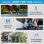 Gymax Round Backyard Trampoline with Safety Enclosure