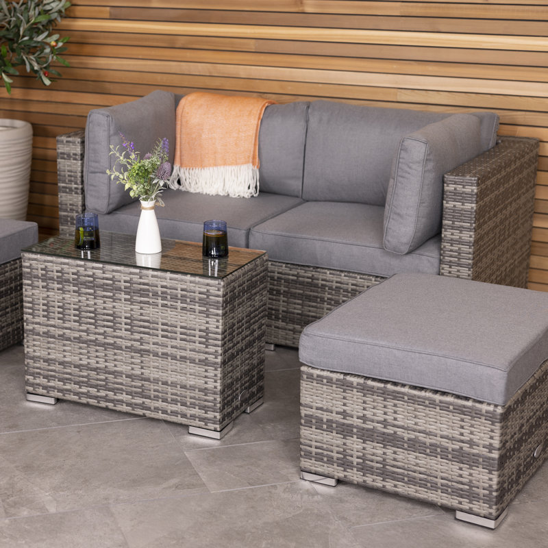 Huntington 4 Seater Rattan Sofa Set