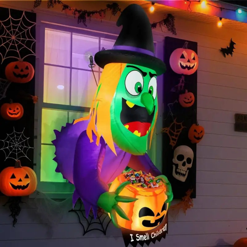 Décorations d'Halloween gonflables 4 pi 4 pi