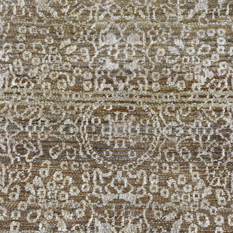 Brown Alchemy Transitional Wool Silk Blend Rug - 6'1”x 9'5"