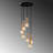 Modern Vintage Chandelier, Adjustable Height, 53.1 x 53.1 x 53.5 inches | Metal Body, 7 x E27 Max 40W Sockets | Glam & Scandinavian Design | Perfect for Dining Rooms & Living Spaces, Elegant & Stylish Decor-175340873