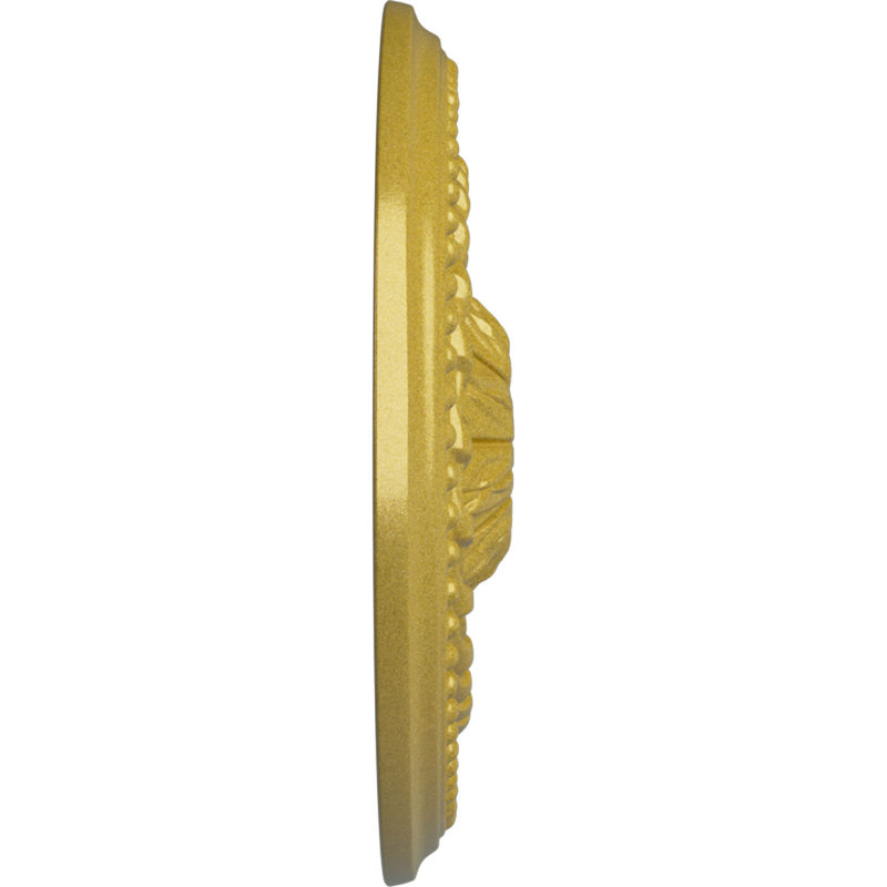 Endurathane Alexa Ceiling Medallion, 20 1/2"OD x 1 7/8"P (Fits Canopies up to 2 7/8")Hand-Painted Smokey Topaz Crackle Finish