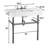 The Renovators Supply Inc. 19.8'' White Vitreous China Rectangular Bathroom Sink