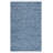 Rosemarie Vintage Leather Flat Weave Recycled Leather/Cotton Solid Color Rug in Gray/Blue-1445317823