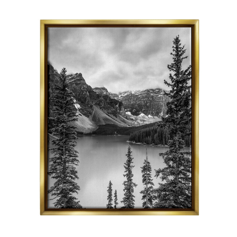 «Millwood Pines Woodland Pond», paysage encadré par Floater par Daniel Sproul, H 31 po x l 25 po x P 1,7 po