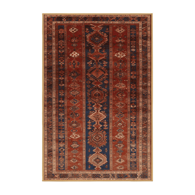 Tapis brun lavable à la machine, Rectangle 5 pi x 7 pi