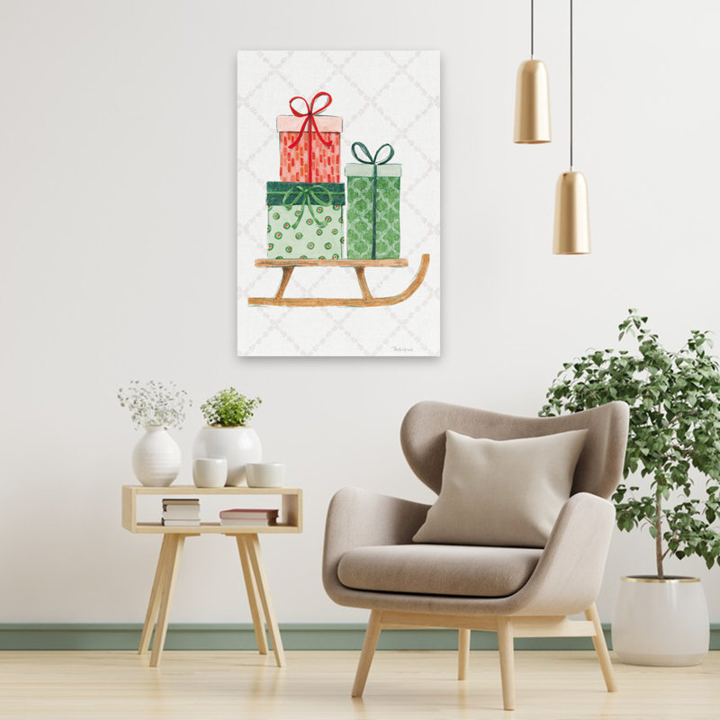 Holiday Bows III - arc blanc contemporain brun, H 36 po x l 24 po