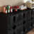 Modern Vintage Sideboard with Adjustable Shelves & 2 Outlet Holes-591474140