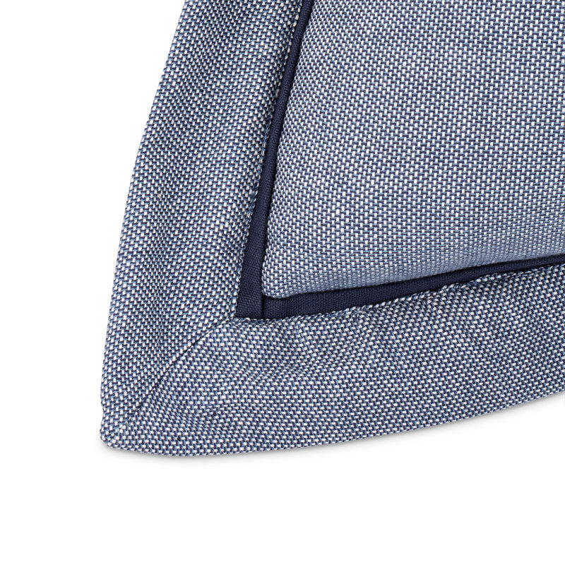 Mills Duvet Set - Denim, Queen Duvet Cover + 4 Shams + 2 Throw Pillows