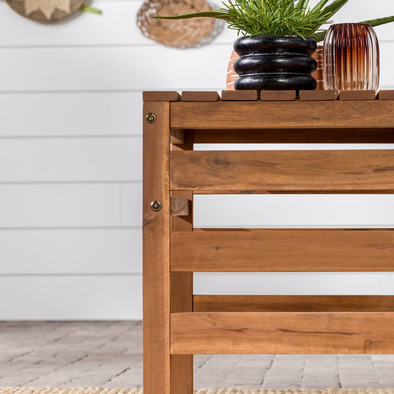 Table d'appoint en bois, Brun