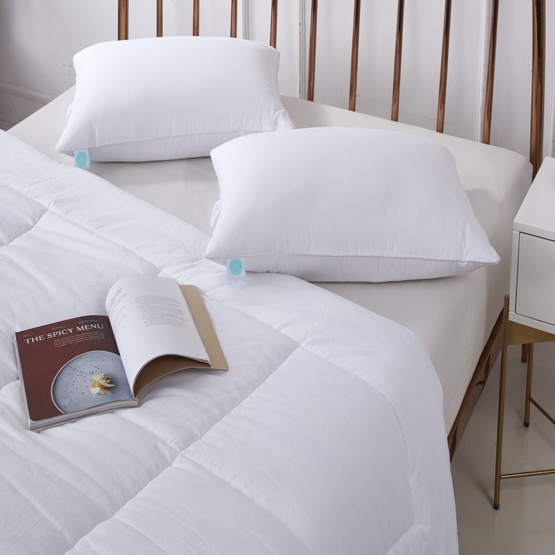 Feathers Medium Support Pillow, Queen