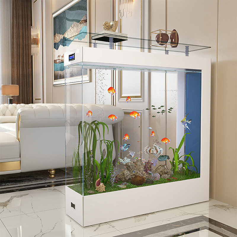 Aquarium moderne en acrylique 55-75 gallons Eco, 39.37, White
