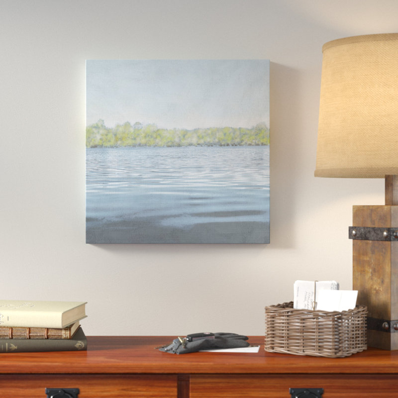 « flat water ii », impression sur toile tendue, H 18 po x l 18 po x P 1,5 po