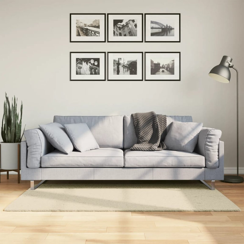 Rug "HUARTE" Short Pile Soft and Washable Cream, Rectangle 80 x 150cm