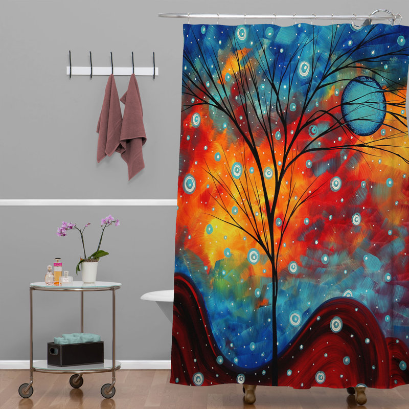 . rideau de douche simple summer snow Madart Inc