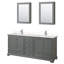 Ensemble de meuble-lavabo double 80 "avec miroir Deborah-97812491-97812485-97812537