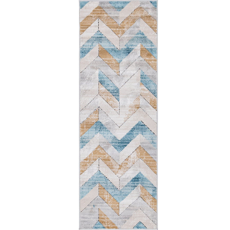 Chevron Indoor Rug, Runner 2'2" x 6'1"