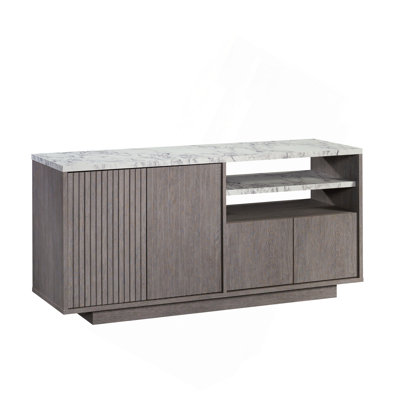 Credenza, For Tvs Up To 65", Brown Finish by Red Barrel Studio