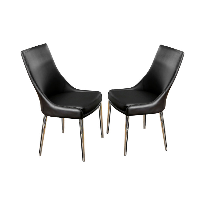 Chaise rembourrée Seibel, Noir