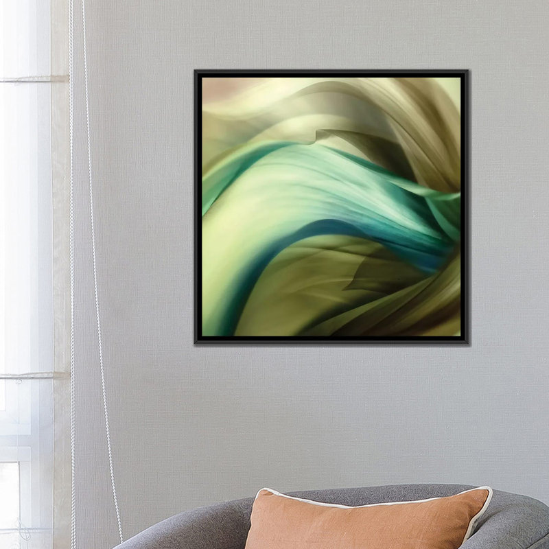 « splice », impression sur toile, H 18 po x l 18 po x P 1,5 po, Toile avec cadre noir, Pas de tapis