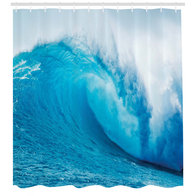Shower Curtain with Hooks Included, 70" H x 69" W