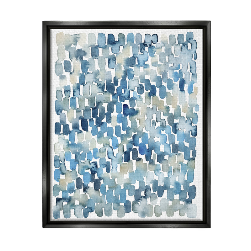 «Coastal Tile Abstract Soft Blue Beige Shapes», art mural par Grace Popp, H 31 po x l 25 po x P 1,7 po