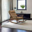 Chaise berçante en bois massif-102527932