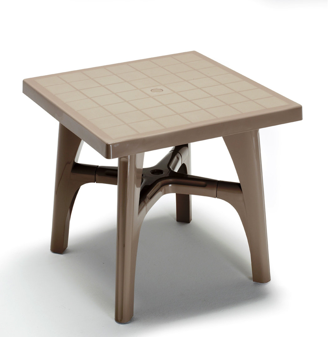 Minnesota Square Outdoor Dining Table With Umbrella Hole , 80cm cm W 80cm cm D
