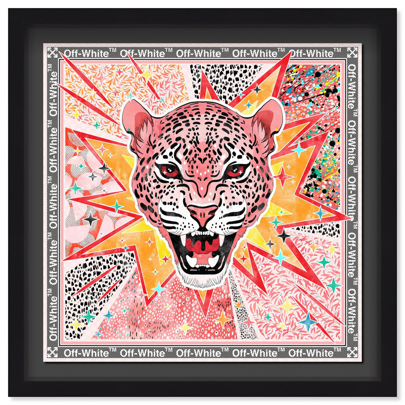 Jaguar Jam Fashion and Glam Shadowbox by Oliver Gal, 21.5" H x 21.5" W