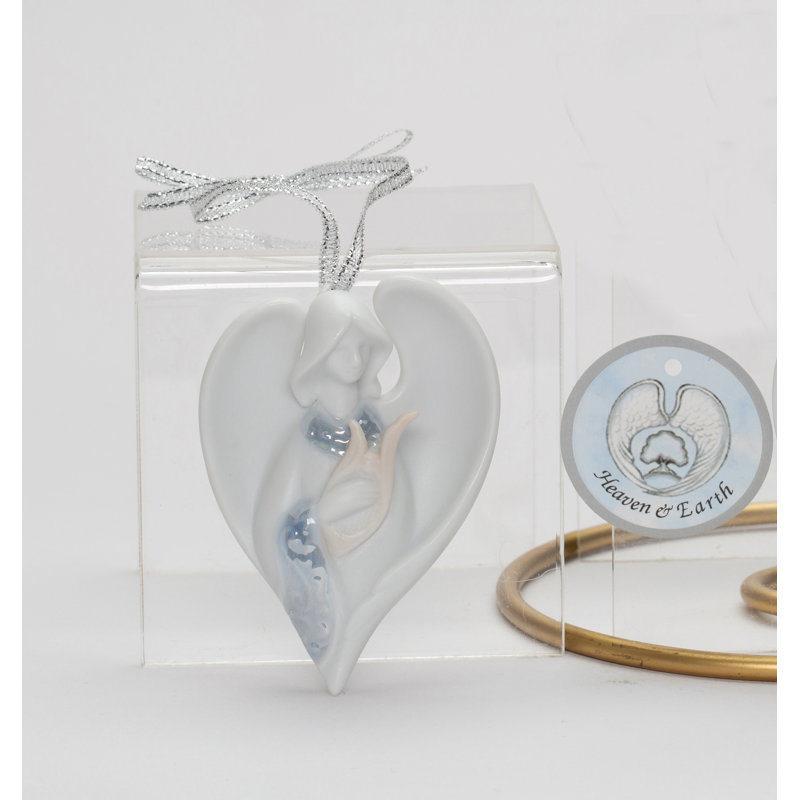 Ornement ange en porcelaine
