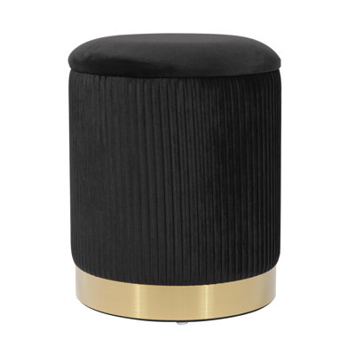 Velvet Ottoman