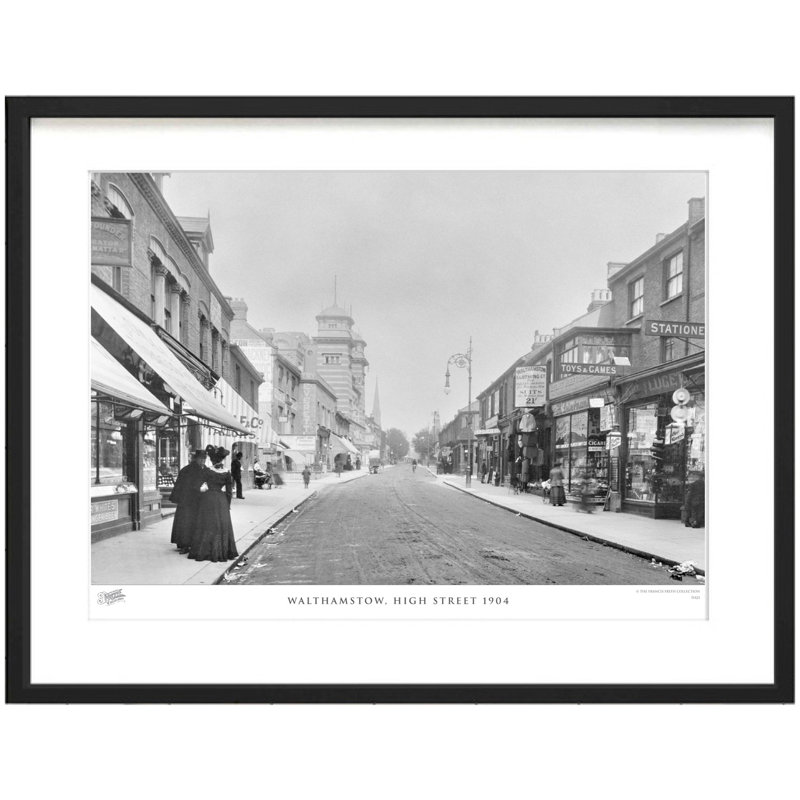 Walthamstow, High Street 1904 by Francis Frith - Single Picture Frame Print, 45cm H x 60cm W x 2.3cm D