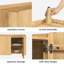 Buffet en bois massif à 2 portes Helga-2132555585