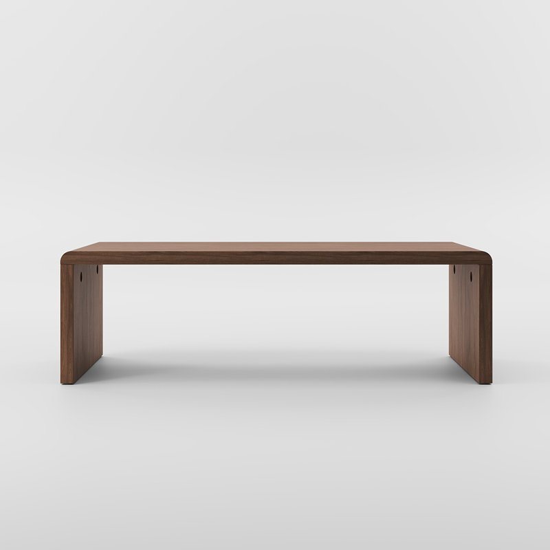 Sectionals Table, MDF, Walnut Veneer