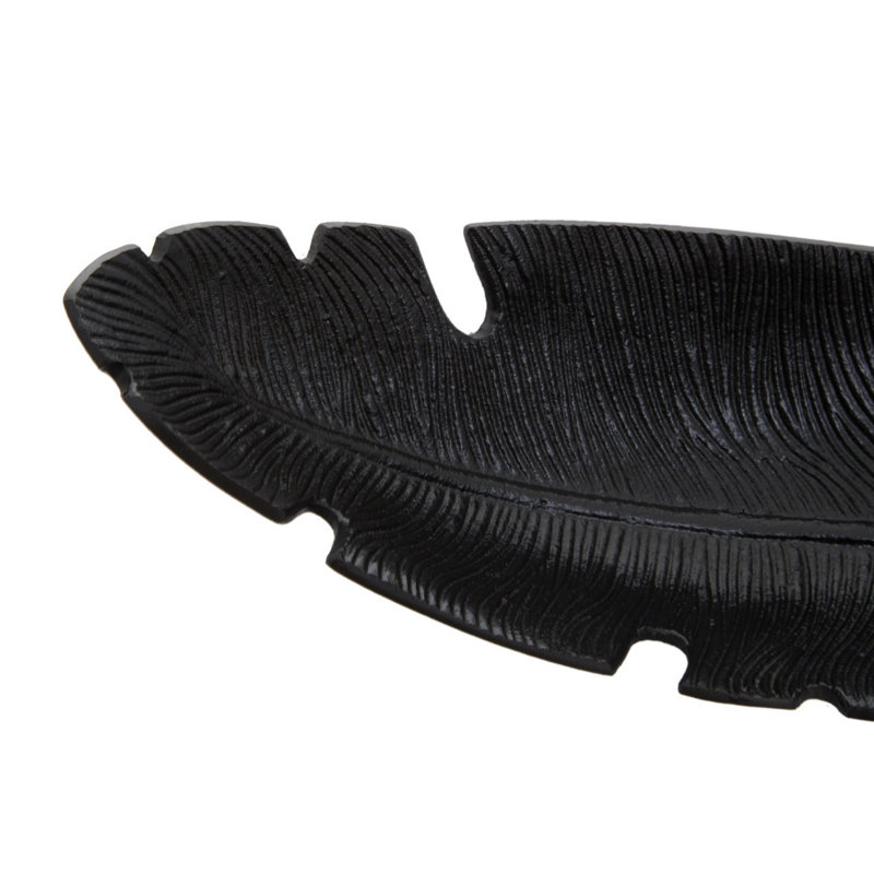 Borrego Aluminum Decorative Plate 1, Black