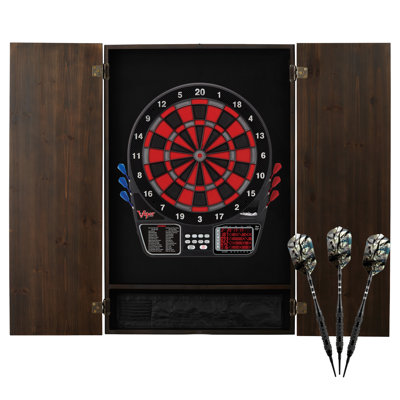 Ensemble de jeu de fléchettes électronique et de cabinets avec fléchettes metropolitan