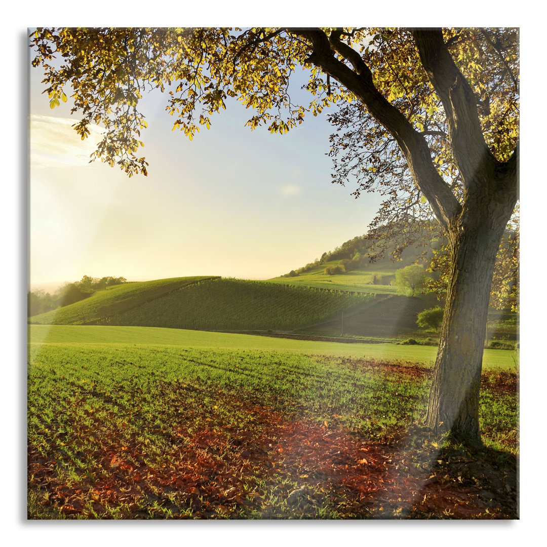 Glasbild Herbstlandschaft