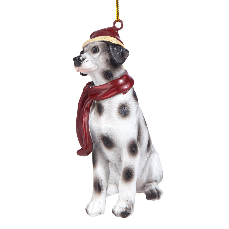 Sculpture d'ornement de chien dalmatien